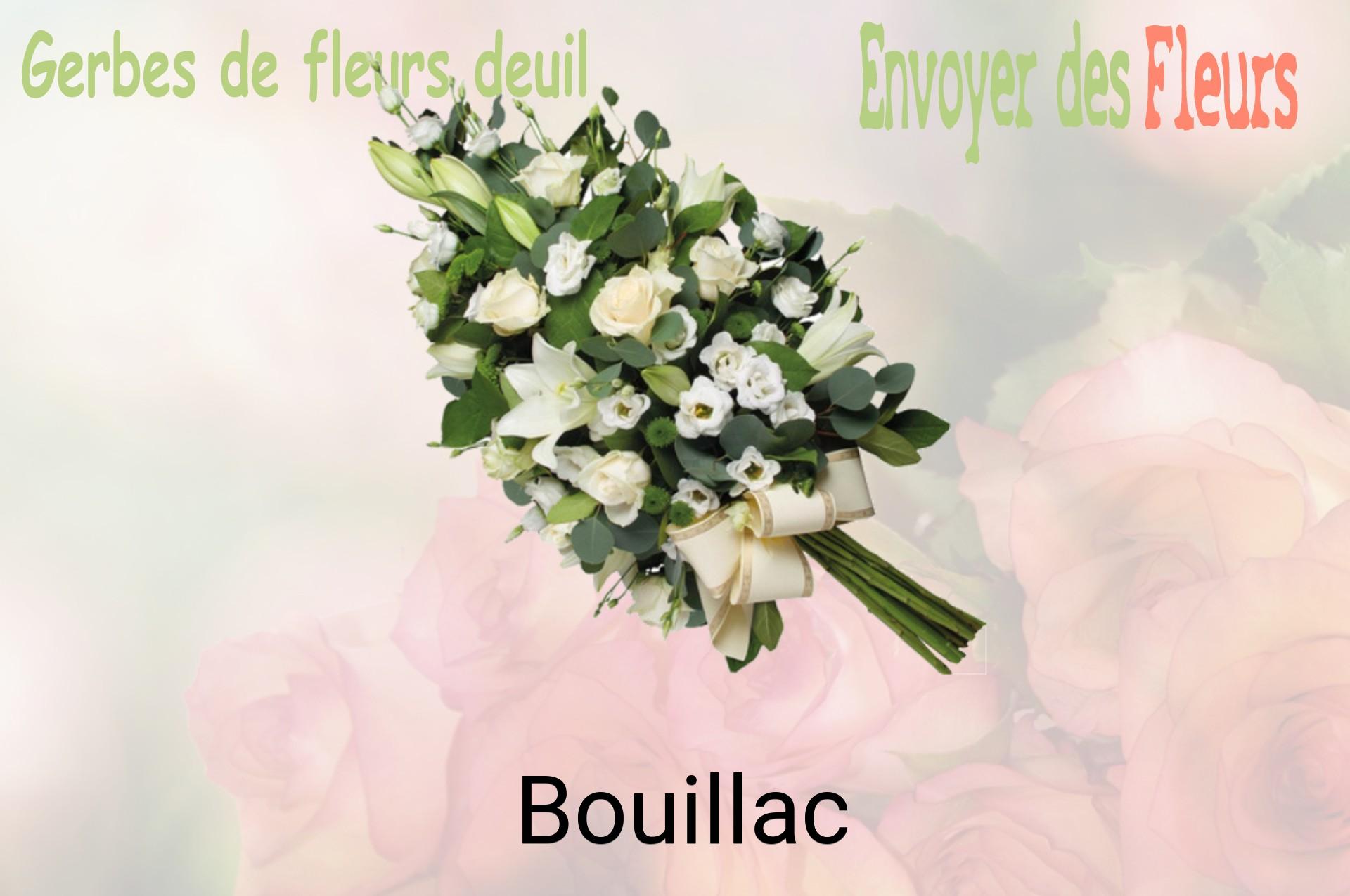 Gerbe de fleurs de deuil livrée à Bouillac